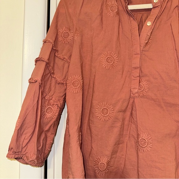 Anthropologie pink Peasant Blouse - Picture 2 of 9